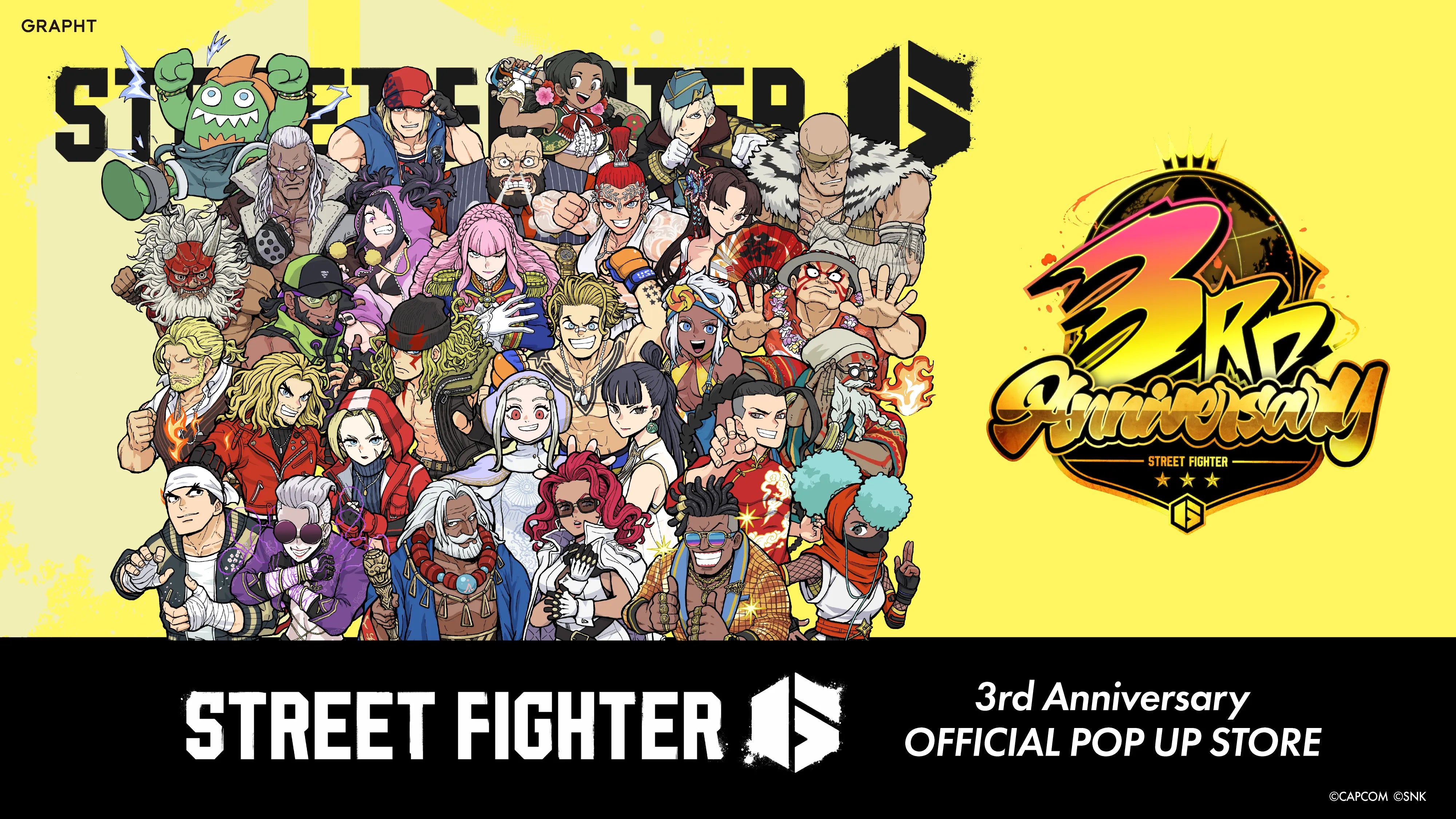 【アニメイト池袋/梅田・JR仙台駅】STREET FIGHTER 6 3rd Anniversary POP UP STORE