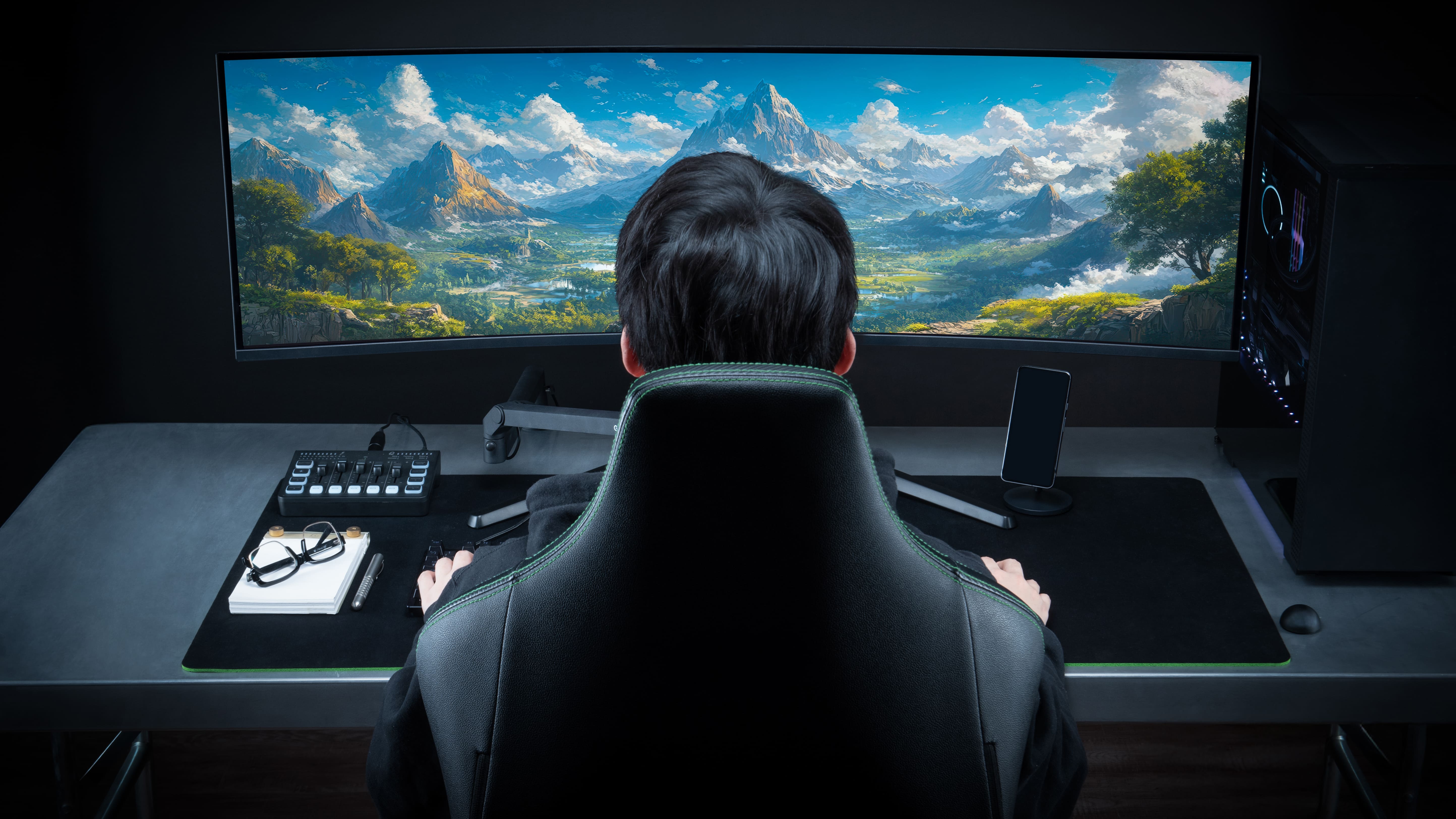 49インチスーパーウルトラワイドQD-OLEDモニターを、店頭で体験!