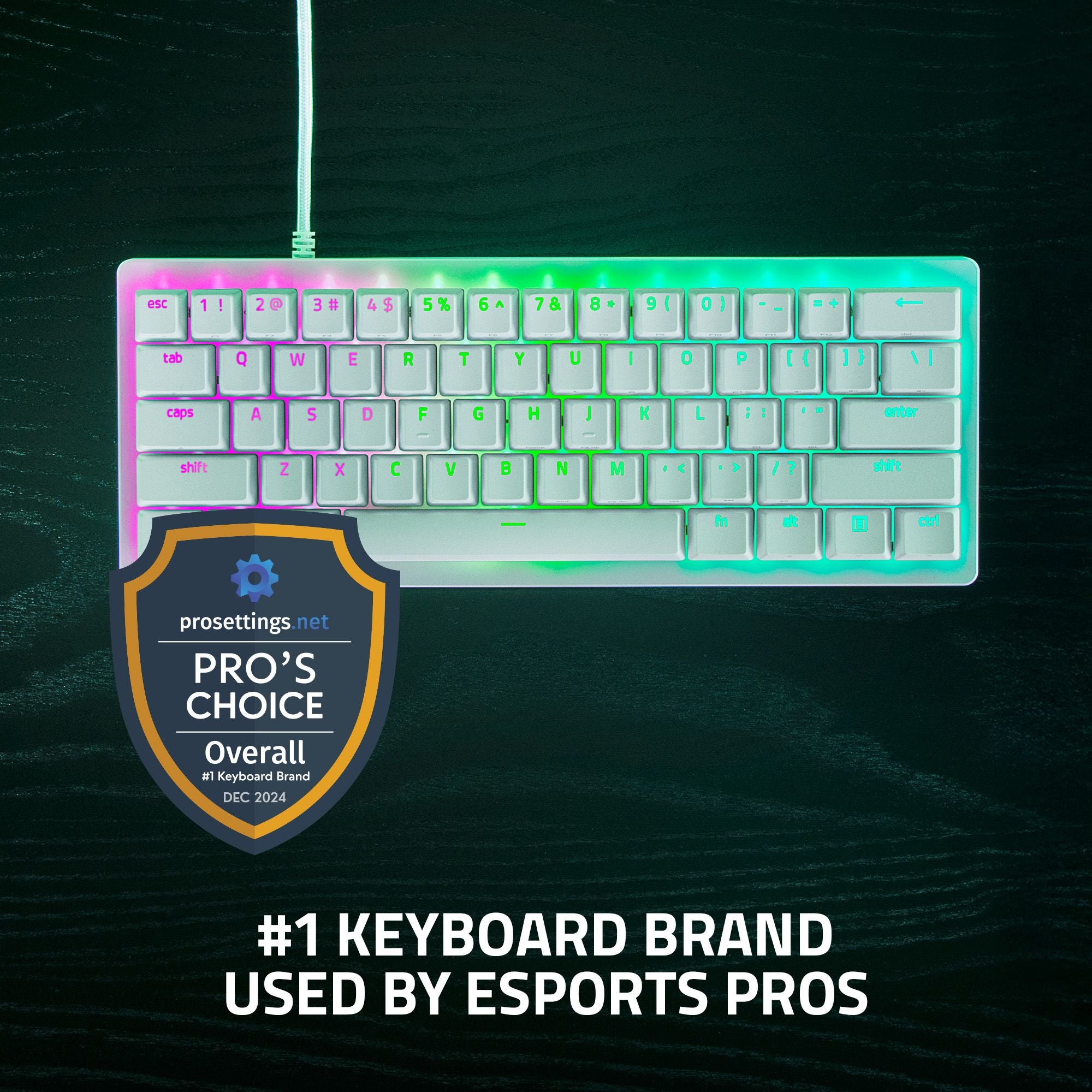 Razer Huntsman V3 Pro Mini JP (White Edition) レイザー ハンツマン ブイスリー プロ ミニ ジェーピー ホワイト エディション thumbnail 2