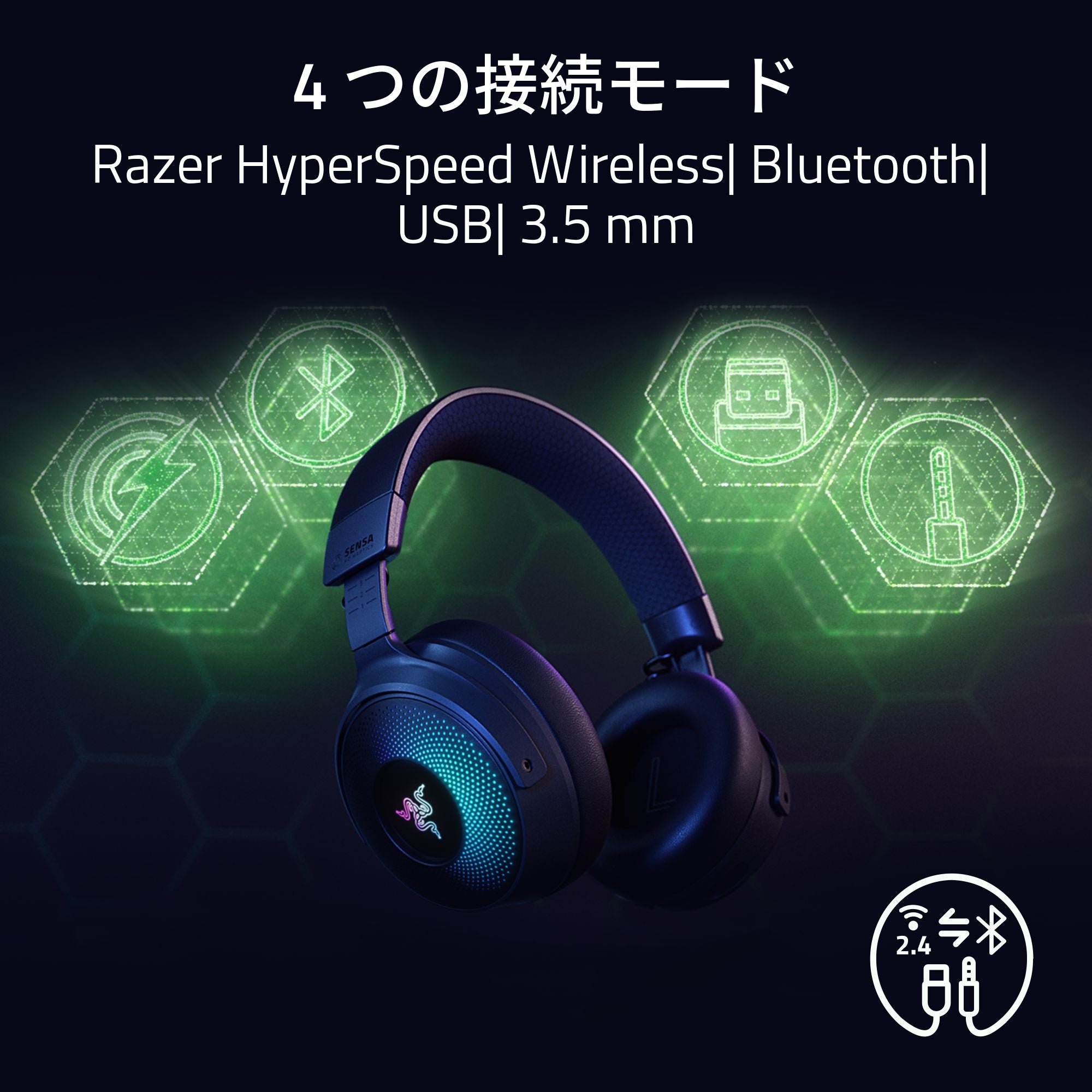 Razer Kraken V4 Pro レイザー クラーケン ブイフォー プロ thumbnail 4
