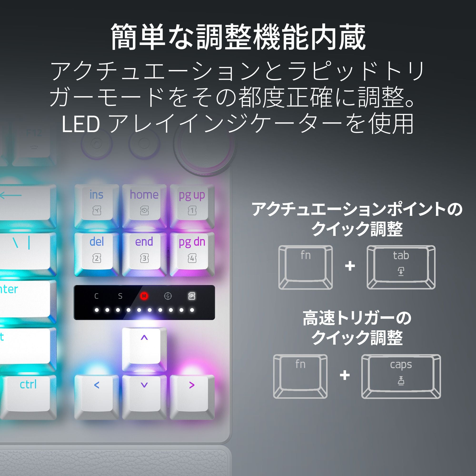 【全2種】Razer Huntsman V3 Pro Tenkeyless (White Edition) レイザー ハンツマン ブイスリー プロ テンキーレス  ホワイトエディション(送料無料) thumbnail 5