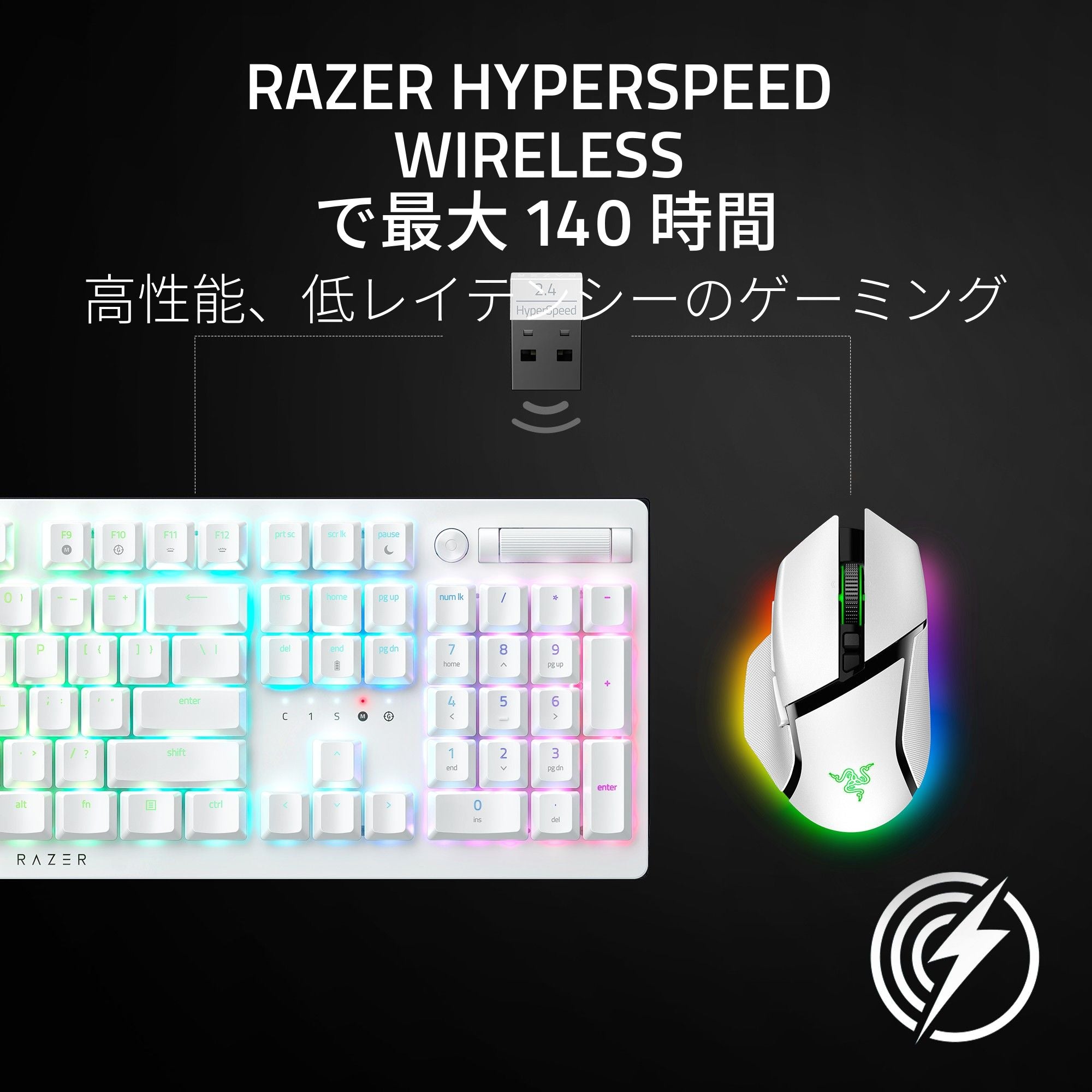 Razer Basilisk V3 Pro 35K (White Edition) レイザー バシリスク ブイスリー プロ 35K ホワイトエディション thumbnail 4