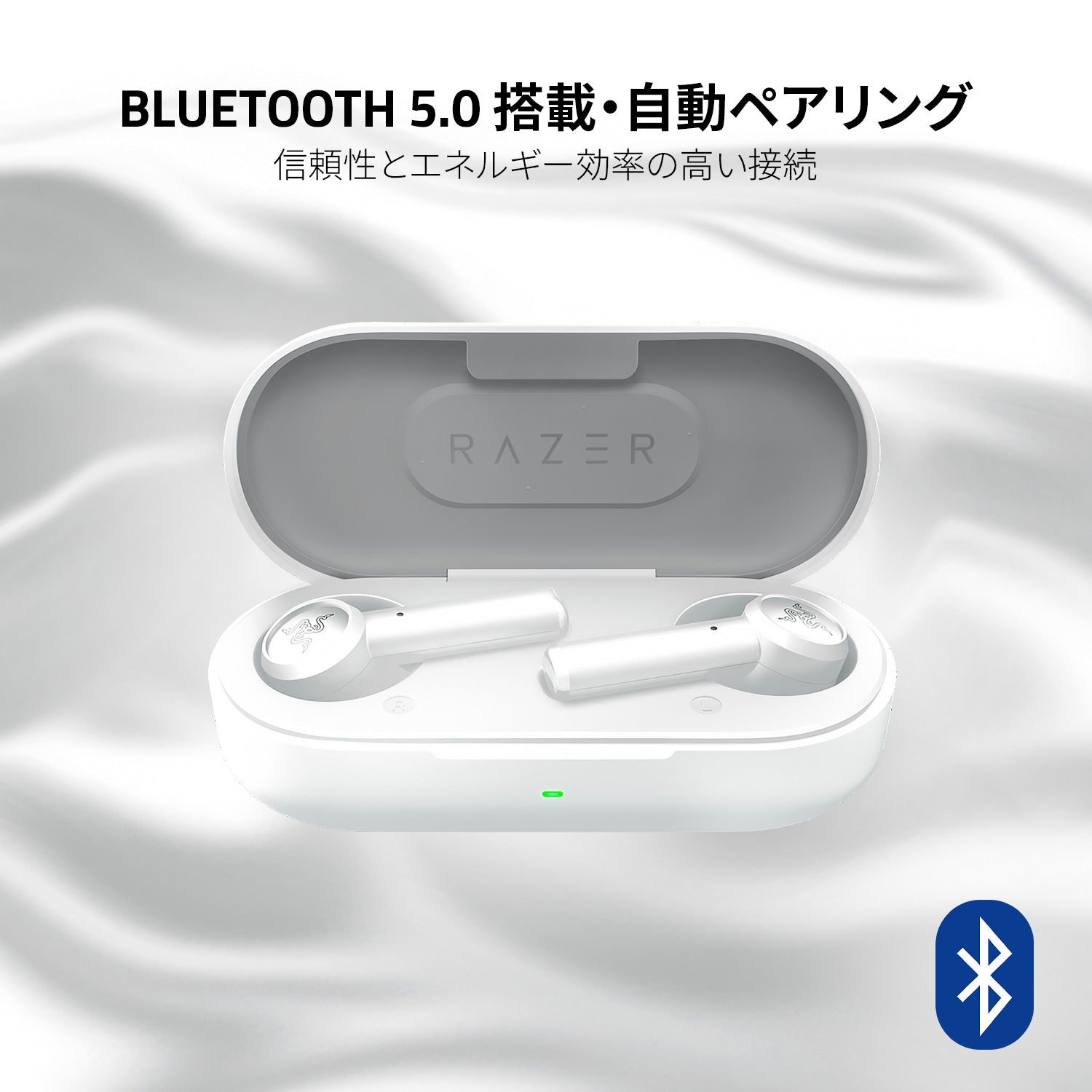 Razer Hammerhead True Wireless Mercury White  ハンマーヘッド トゥルー ワイヤレス マーキュリー ホワイト thumbnail 6