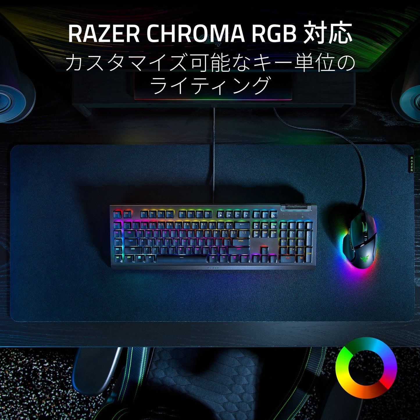 Razer BlackWidow V4 X Green Switch レイザー ブラックウィドウ ブイフォー エックス グリーンスイッチ