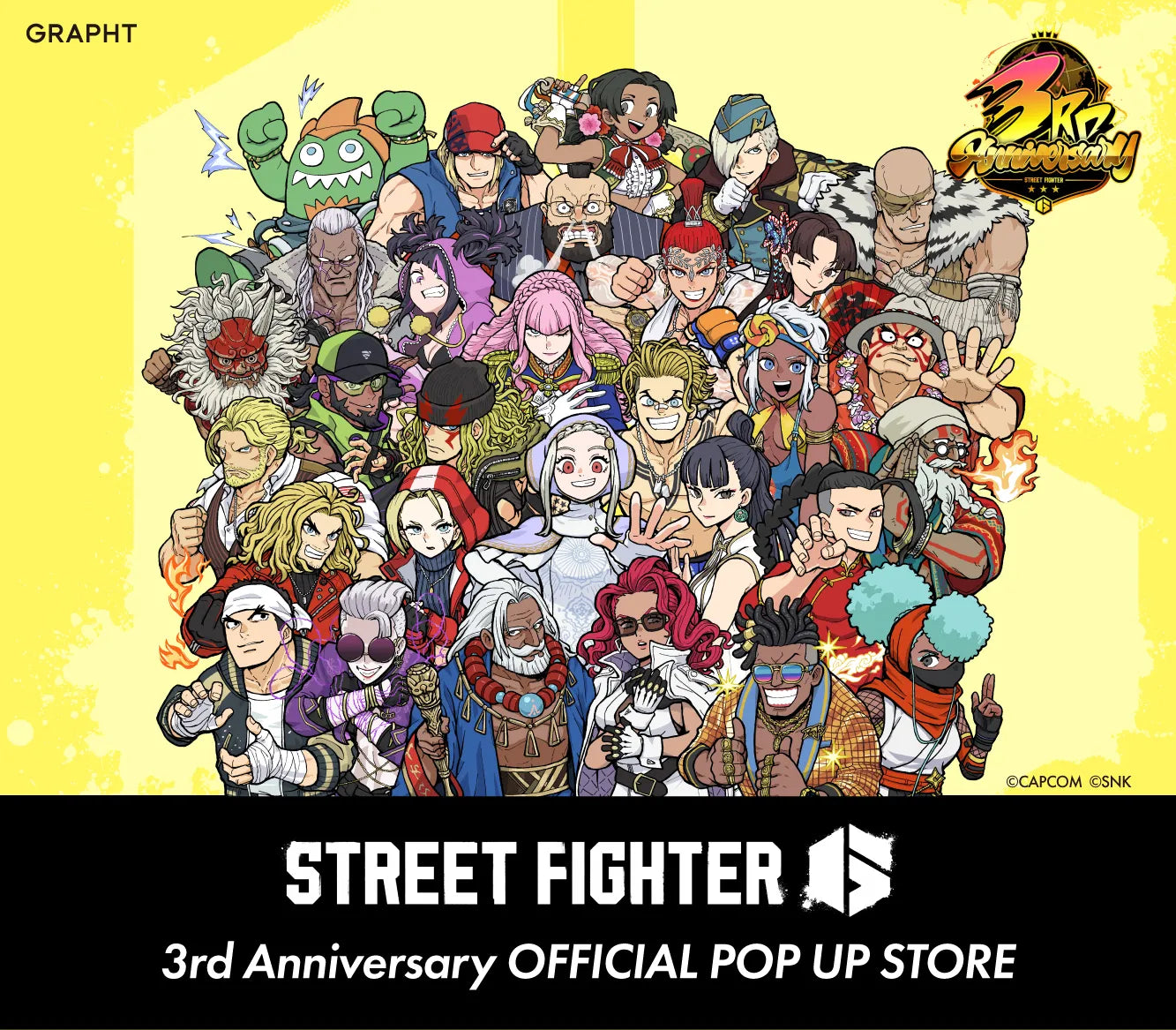 【アニメイト池袋/梅田・JR仙台駅】STREET FIGHTER 6 3rd Anniversary POP UP STORE