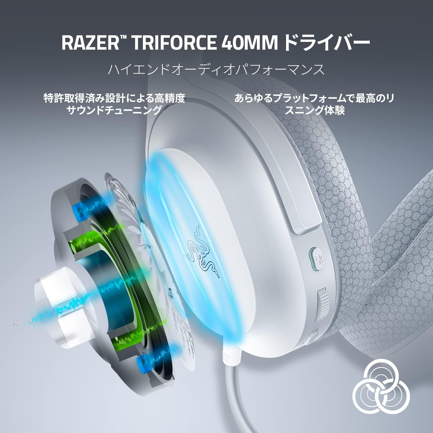 Razer Barracuda X Mercury White (Bluetooth対応版)  バラクーダ エックス マーキュリー ホワイト thumbnail 2