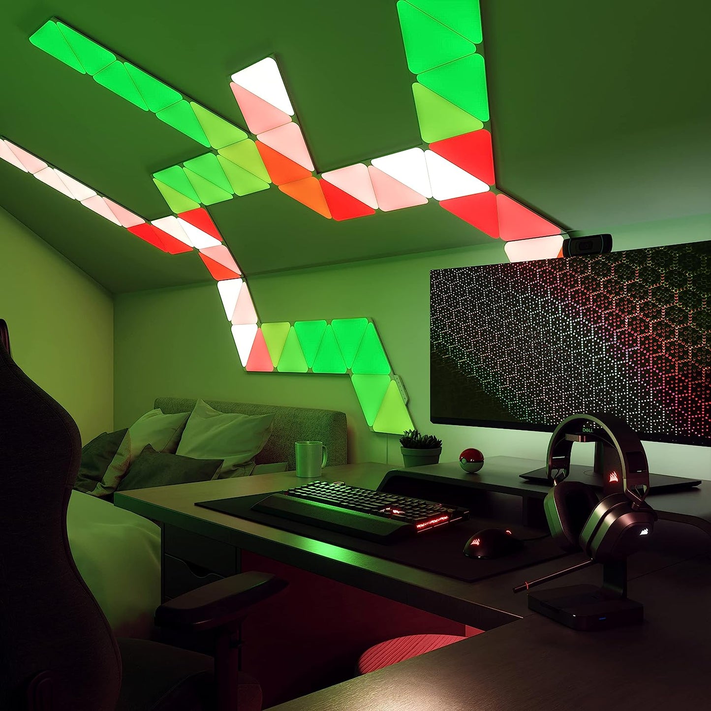 Nanoleaf Shapes ブラックトライアングル スターターパック(9枚入り) ナノリーフ シェイプス