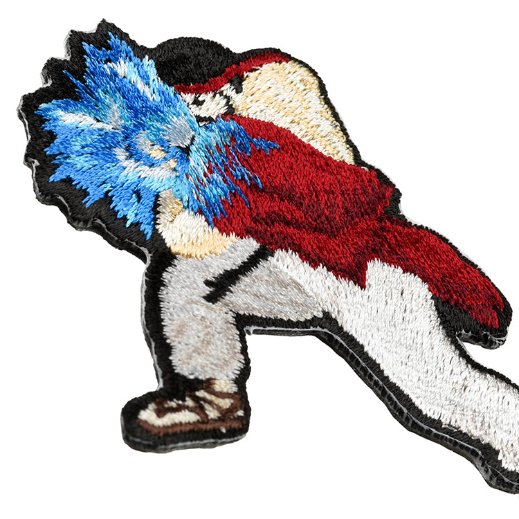 ストリートファイター 刺繍ステッカー (ストリートファイター6 リュウ/真空波動拳)