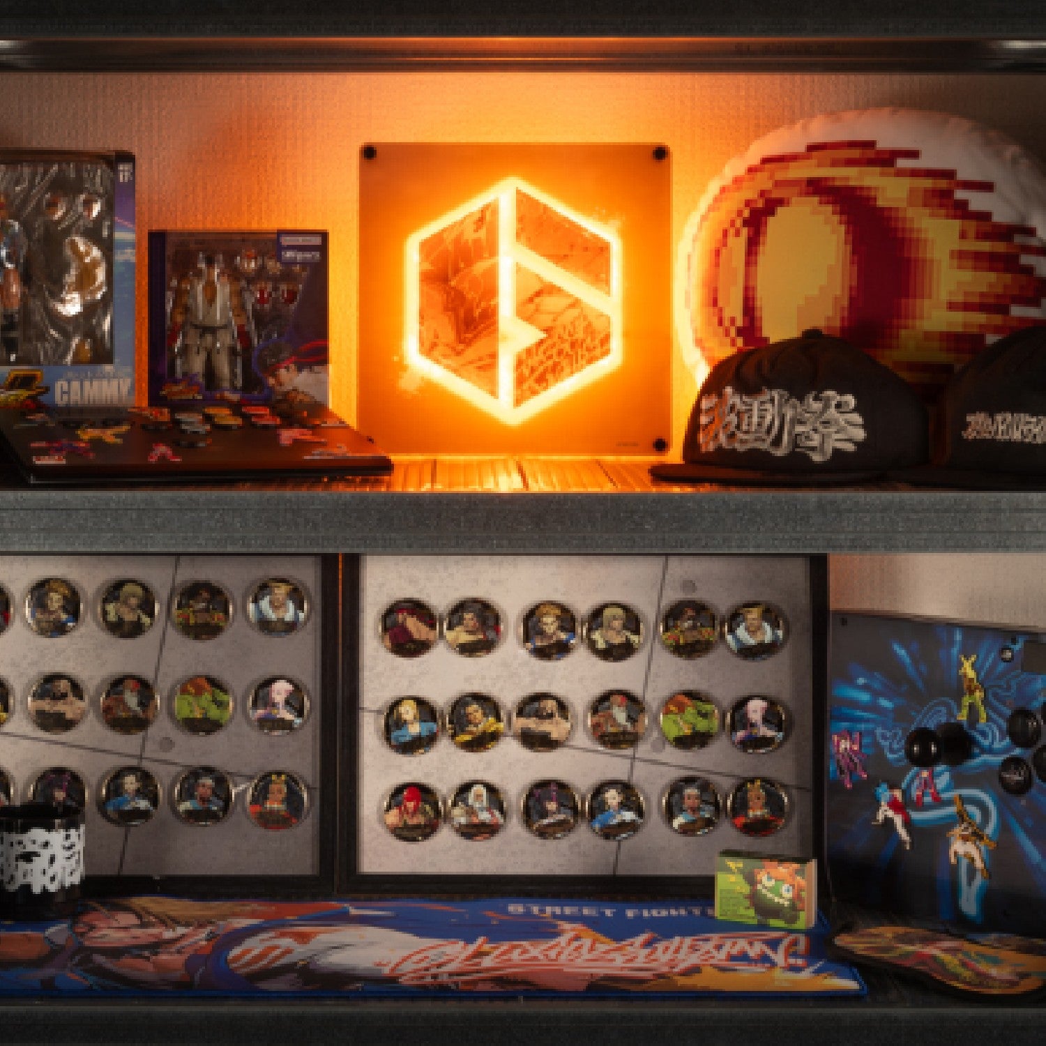 ストリートファイター SF6ロゴ LEDネオン風アートライト(ブラック) thumbnail 10