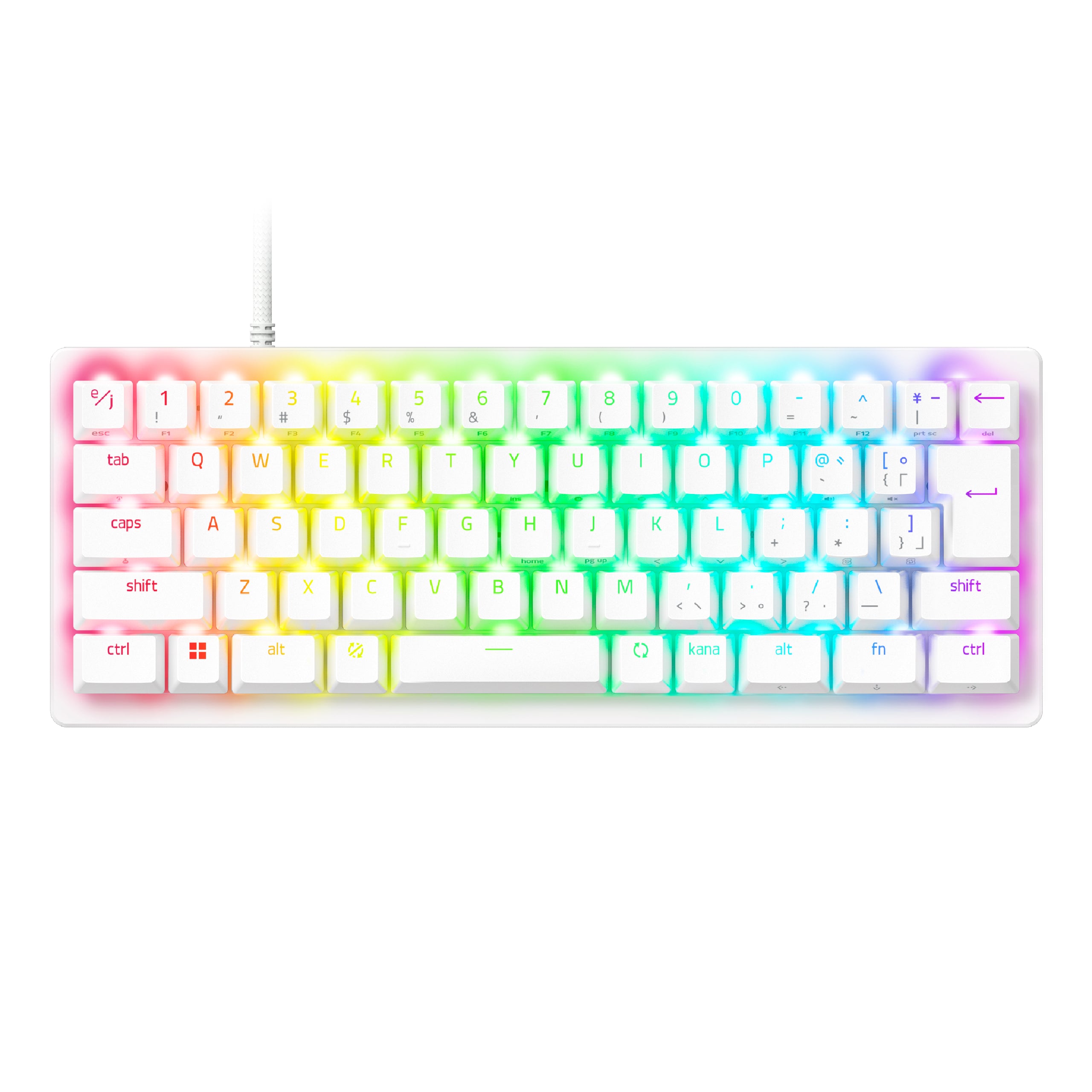 Razer Huntsman V3 Pro Mini JP (White Edition) レイザー ハンツマン ブイスリー プロ ミニ ジェーピー ホワイト エディション thumbnail 1