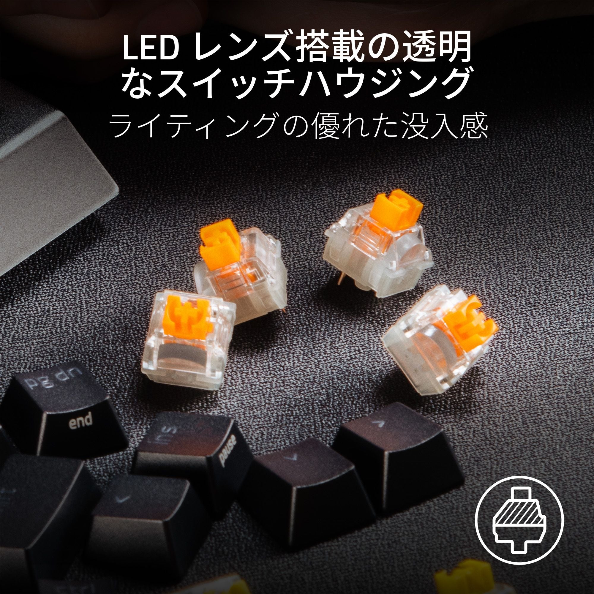 Razer Mechanical Switches Pack  Orange Tactile Switch メカニカル スイッチ パック オレンジ タクタイル スイッチ thumbnail 4