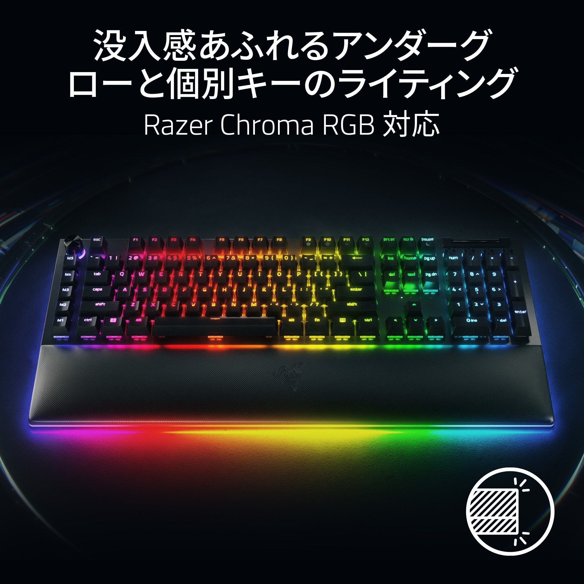 Razer BlackWidow V4 Pro Green Switch ブラックウィドウ ブイフォー プロ グリーンスイッチ thumbnail 3