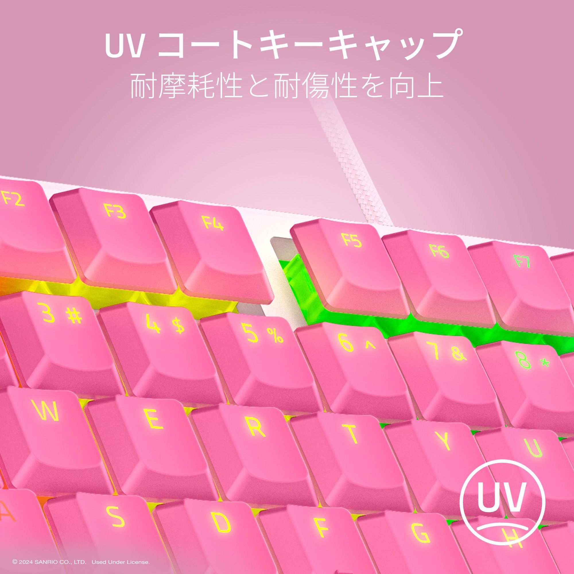Razer Ornata V3 Tenkeyless Hello Kitty and Friends Edition  オルナタ ブイスリー テンキーレス ハローキティ アンド フレンズ エディション thumbnail 4