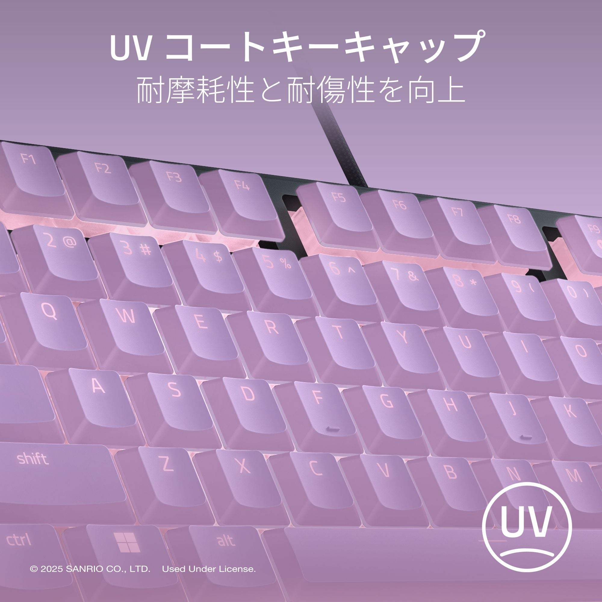 Razer Ornata V3 Tenkeyless Kuromi Edition オルナタ ブイスリー テンキーレス クロミ エディション thumbnail 4