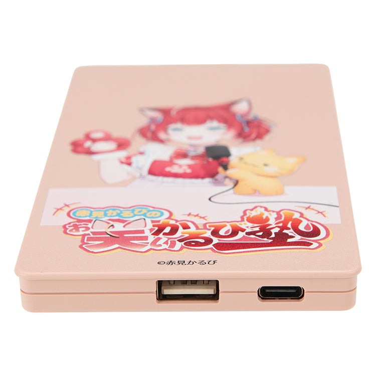 赤見かるびの「お笑いかるび塾」モバイルバッテリー 4000mAh ピンク ※赤見かるびの「お笑いかるび塾」オフィシャルグッズ 税込3,000円以上で送料無料!他の商品含む場合は税込10,000円以上! thumbnail 3