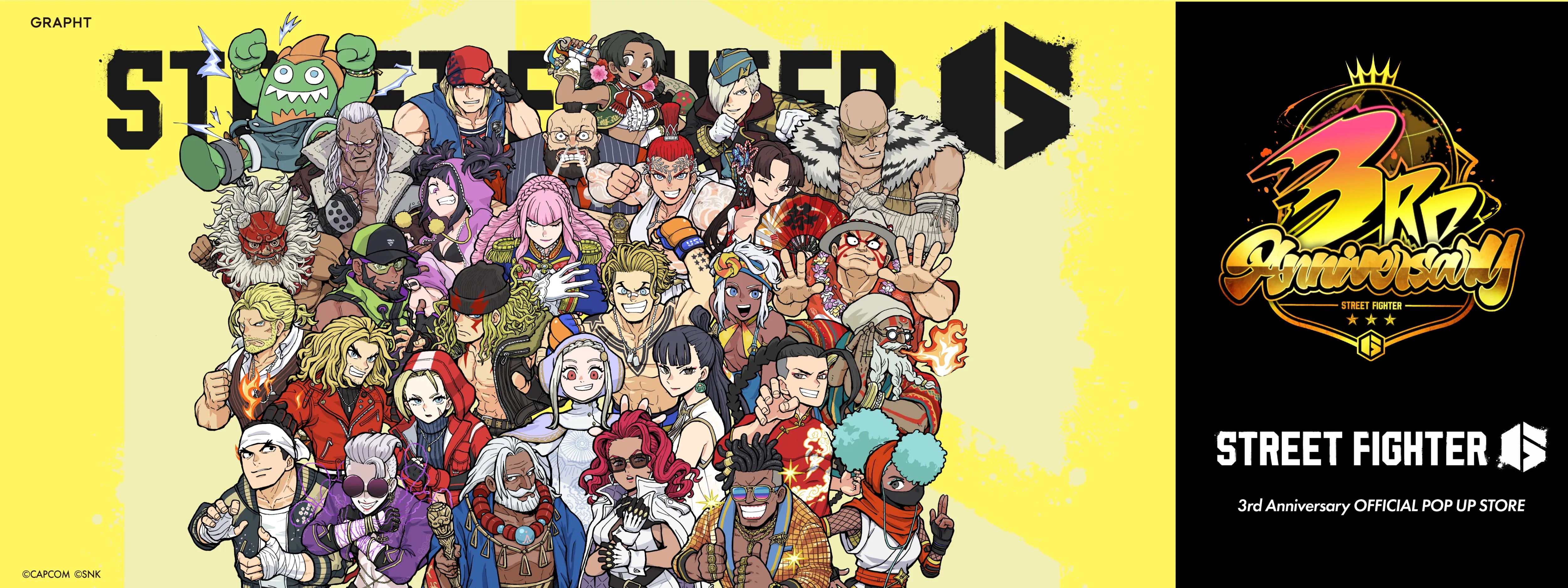 【アニメイト池袋/梅田・JR仙台駅】STREET FIGHTER 6 3rd Anniversary POP UP STORE