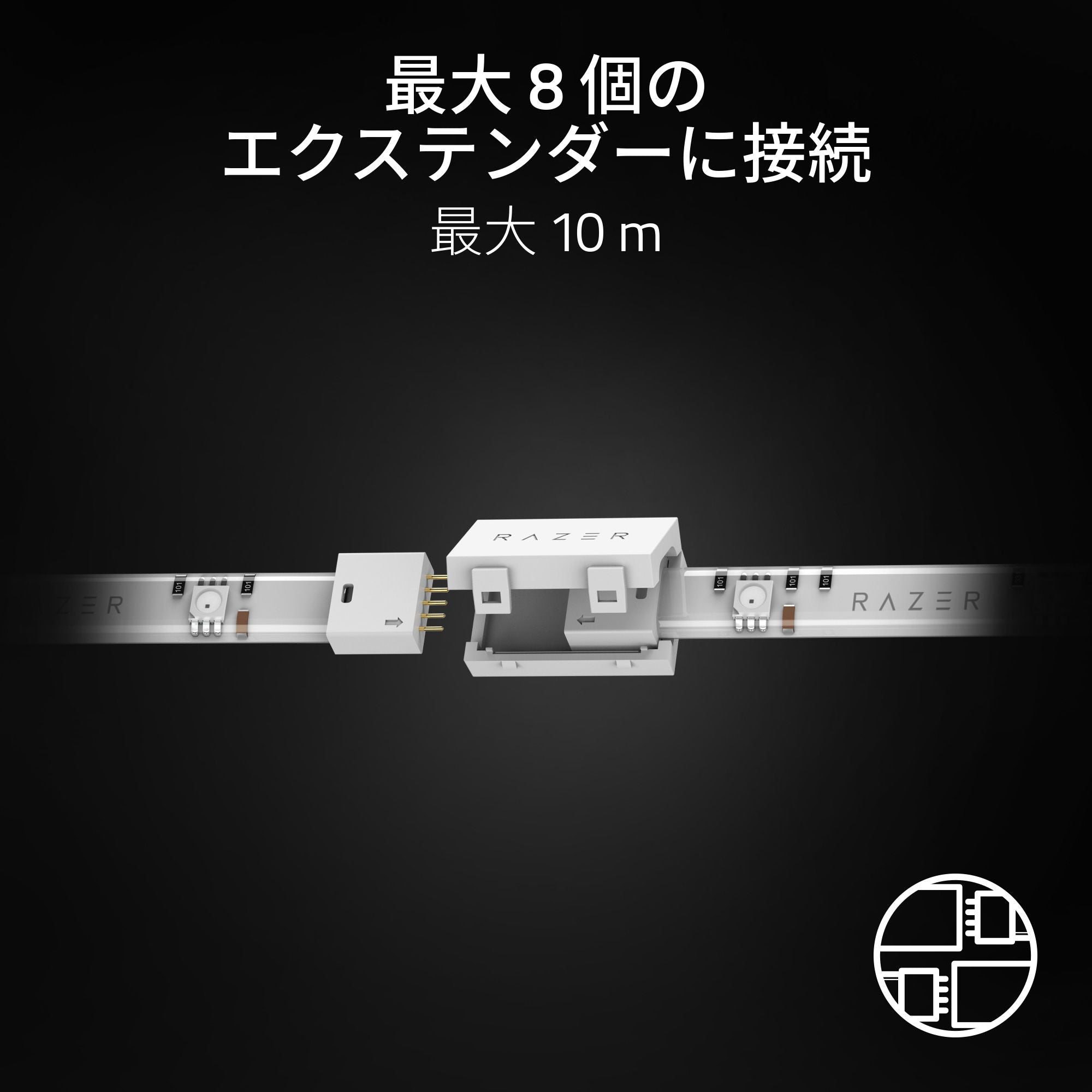 Razer Aether Light Strip Extender  エーサー ライト ストリップ エクステンダー thumbnail 3