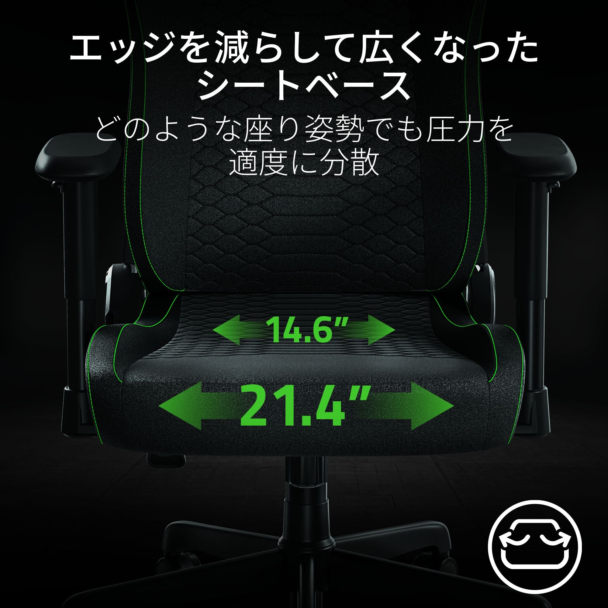 Razer Iskur V2 X  Fabric  レイザー イスクル ブイツー エックス ファブリック thumbnail 3