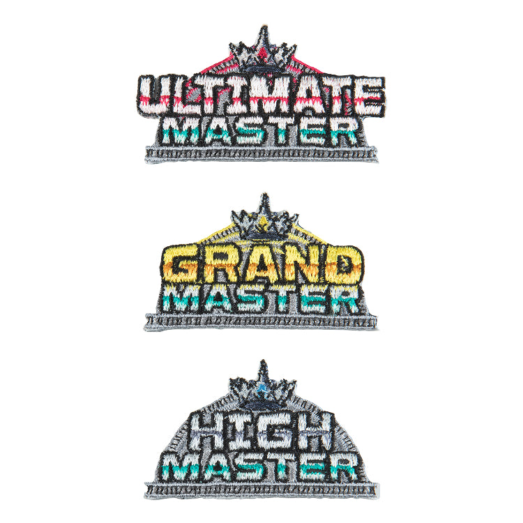 ストリートファイター 刺繍ステッカー (ストリートファイター6 HIGH MASTER/GRAND MASTER/ULTIMATE MASTER)