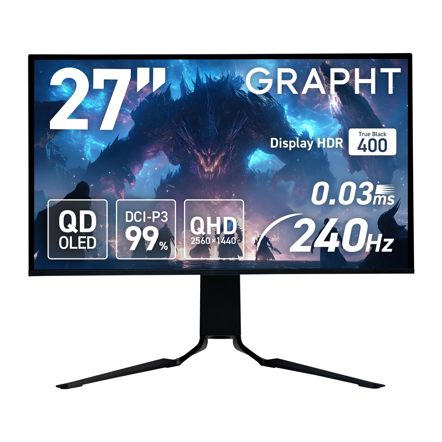 【予約受付中】Gaming Monitor - GR2724OEL-BK thumbnail 1