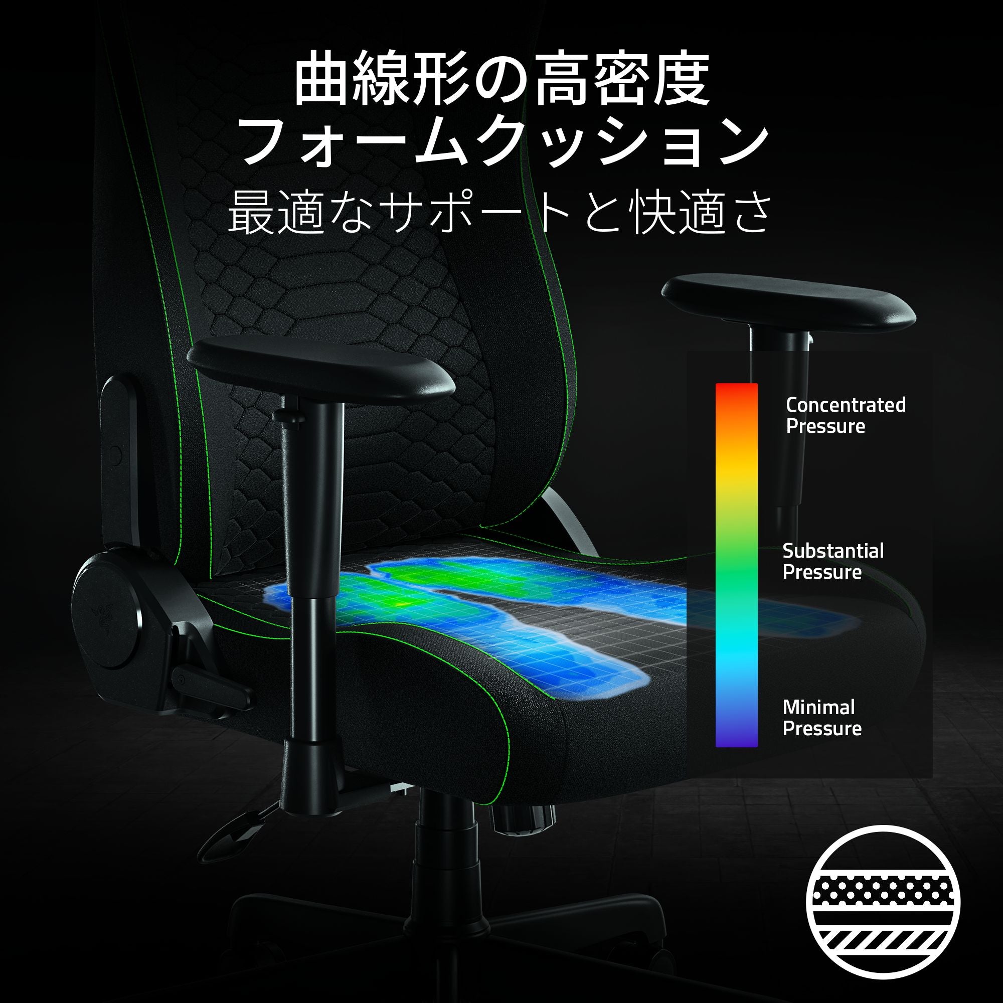 Razer Iskur V2 X  Fabric  レイザー イスクル ブイツー エックス ファブリック thumbnail 4