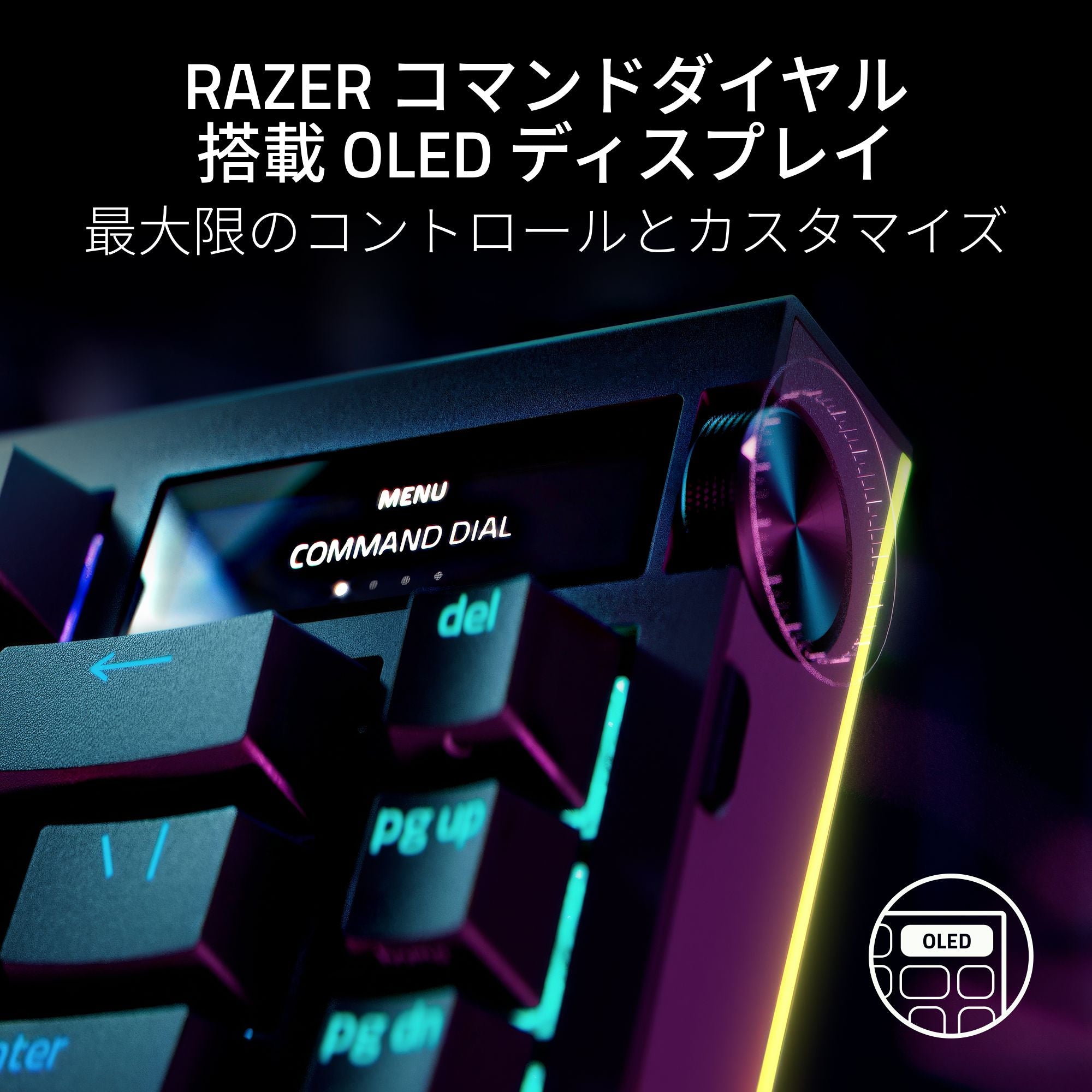 Razer BlackWidow V4 Pro 75% レイザー ブラックウィドウ ブイフォー プロ 75％ thumbnail 4