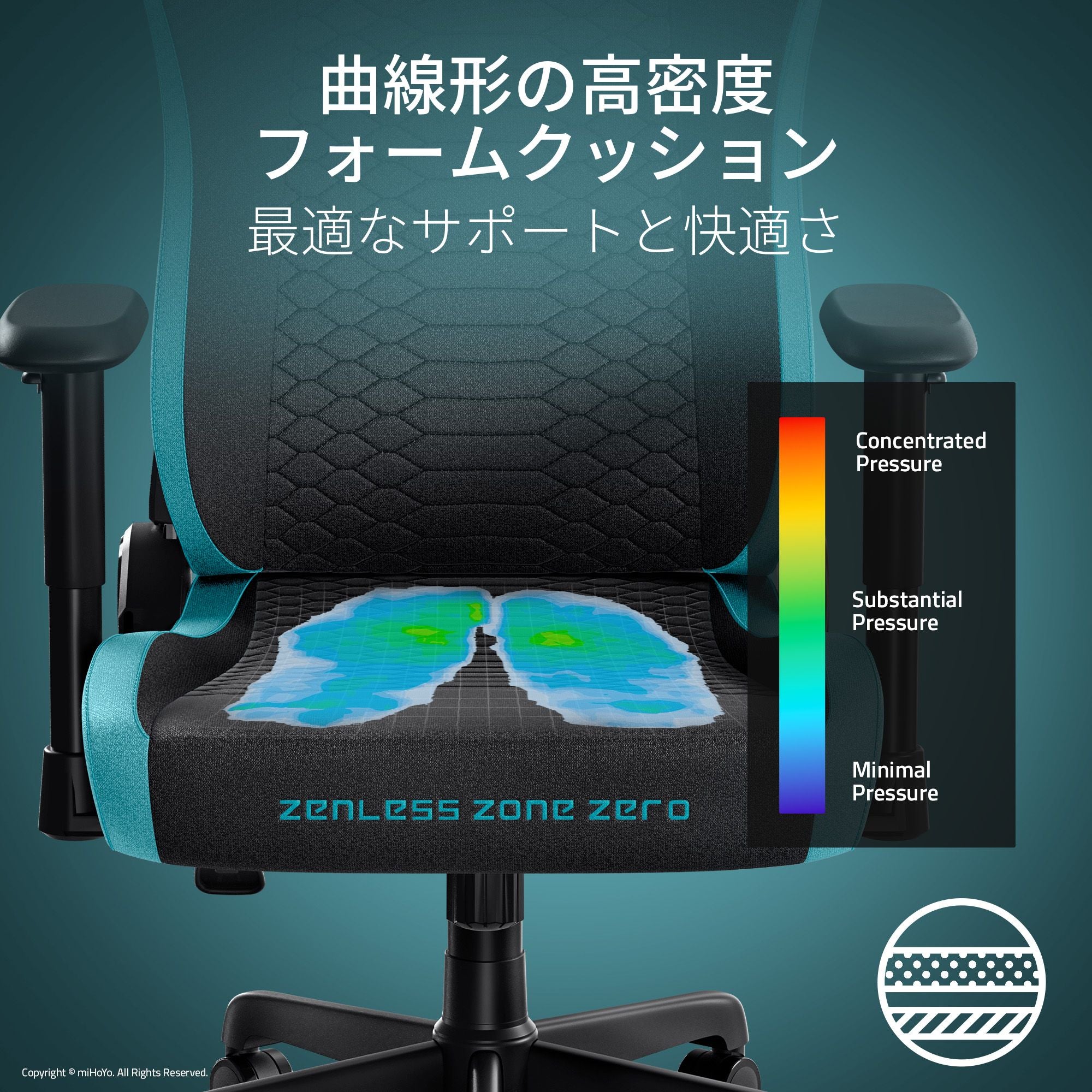 【予約受付中】Razer Iskur V2 X Zenless Zone Zero Edition イスクル ブイツー エックス ゼンレス ゾーン ゼロ エディション thumbnail 4