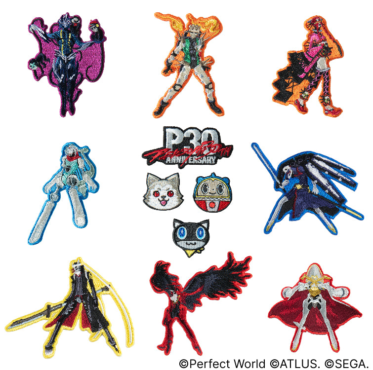 【予約受付中】ペルソナ30th 刺繍ステッカー (P30th 30thロゴ/30thマスコットキャラアイコンセット/P1 セイメンコンゴウ/P2 ヴォルカヌス/P2 マイア/P3 オルフェウス/P3 タナトス/P4 イザナギ/P5 アルセーヌ/P5X ヤノシーク)
