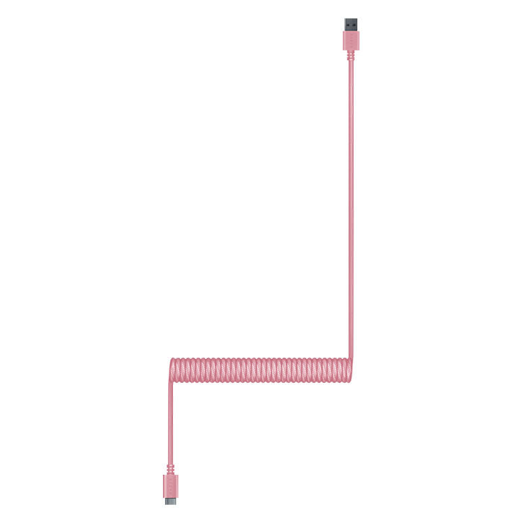 Razer PBT Keycap + Coiled Cable Upgrade Set (Quartz Pink)  ピービーティー キーキャップ プラス コイルド ケーブル アップグレードセット （クォーツピンク） thumbnail 9