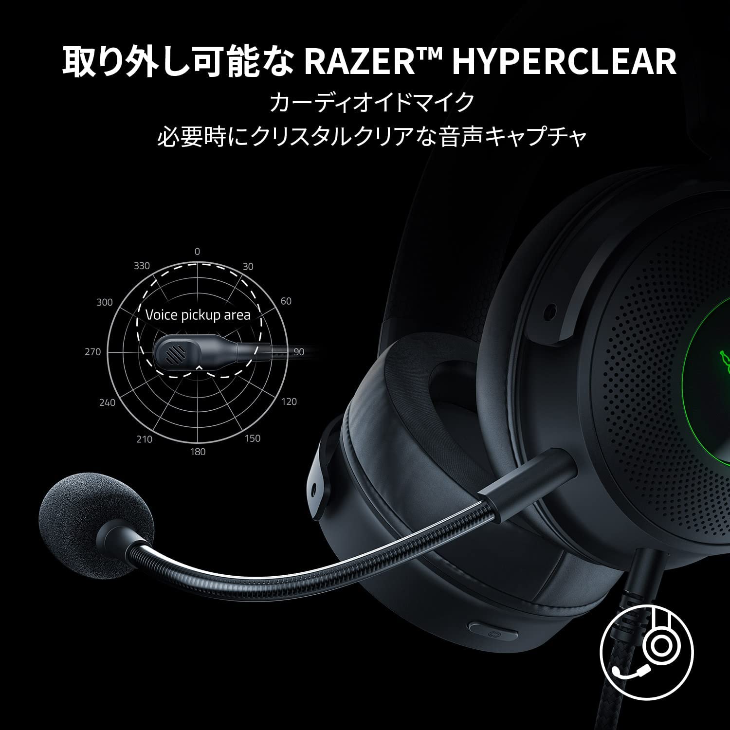 Razer Kraken V3 HyperSense クラーケン ブイスリー ハイパーセンス thumbnail 6