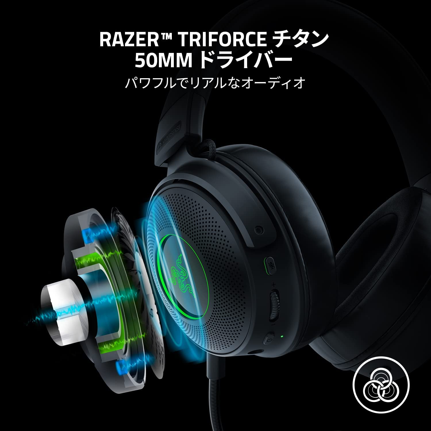Razer Kraken V3 Pro クラーケン ブイスリー プロ thumbnail 3