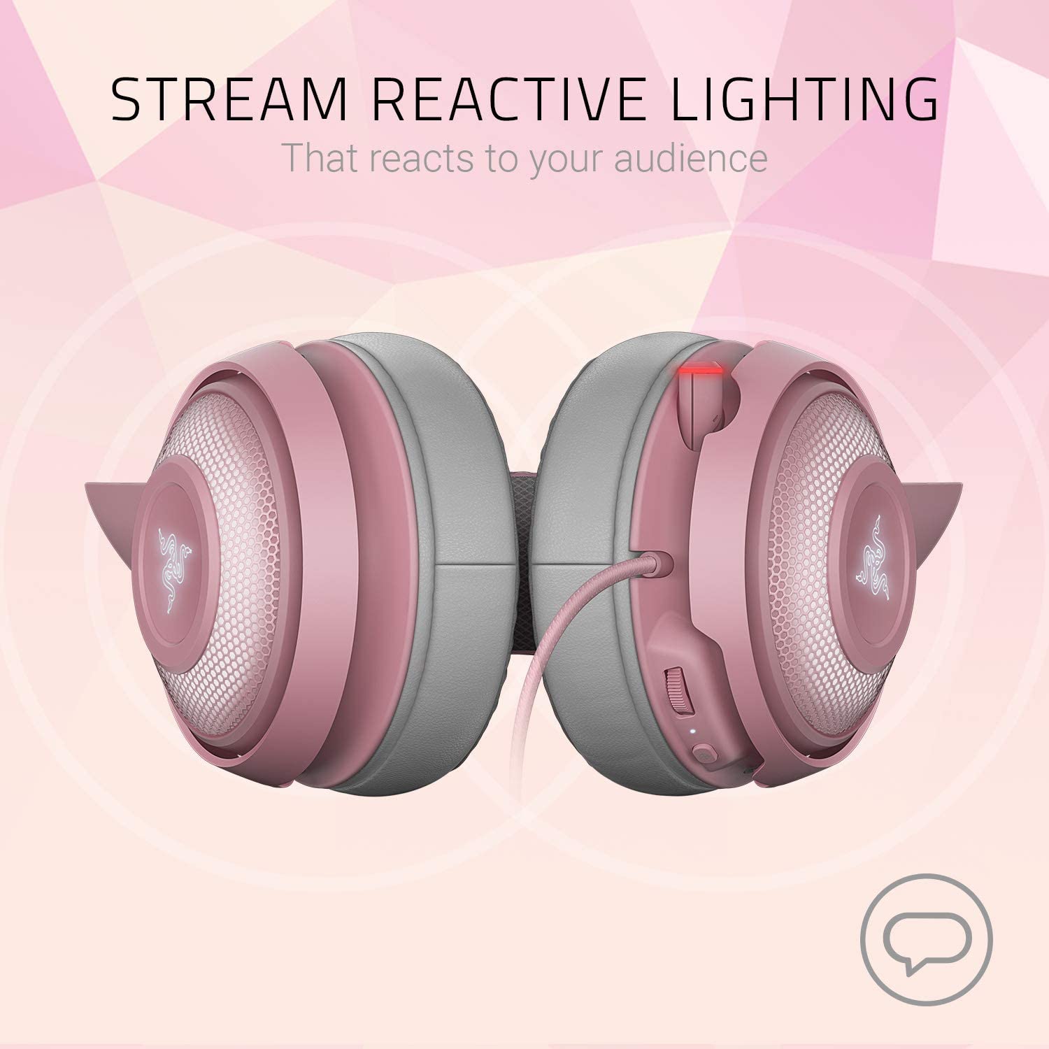 Razer Kraken Kitty Quartz Pink  クラーケン キティー クォーツピンク thumbnail 3