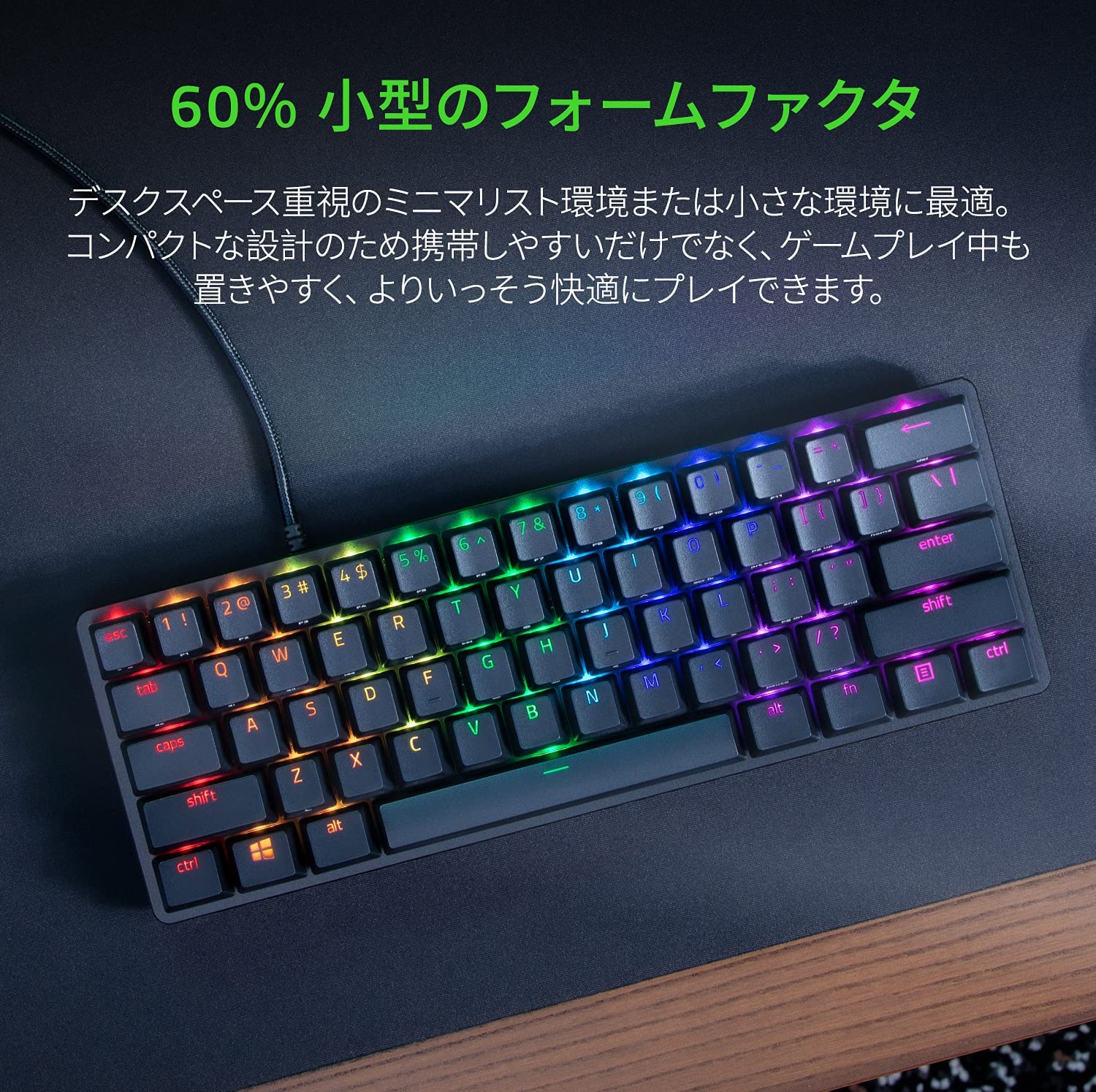 【アウトレット/パッケージ不良品】Razer Huntsman Mini - Clicky Optical Switch  ハンツマン ミニ クリッキー オプティカル スイッチ thumbnail 3