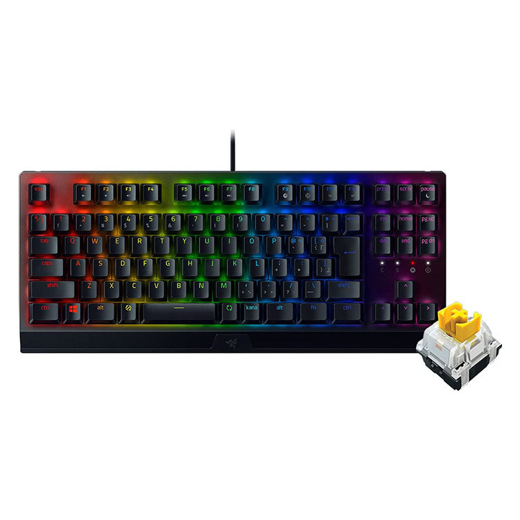 【アウトレット/パッケージ不良品】Razer BlackWidow V3 Tenkeyless JP - Yellow Switch  ブラックウィドウ ブイスリー テンキーレス ジェーピー イエロー スイッチ