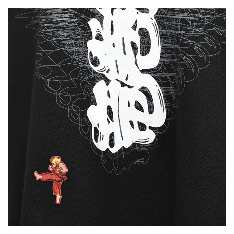 ストリートファイター Special Moves Tシャツ&2way刺繍ワッペン(竜巻 ストリートファイター Special Moves Tシャツ&2way刺繍ワッペン(竜巻