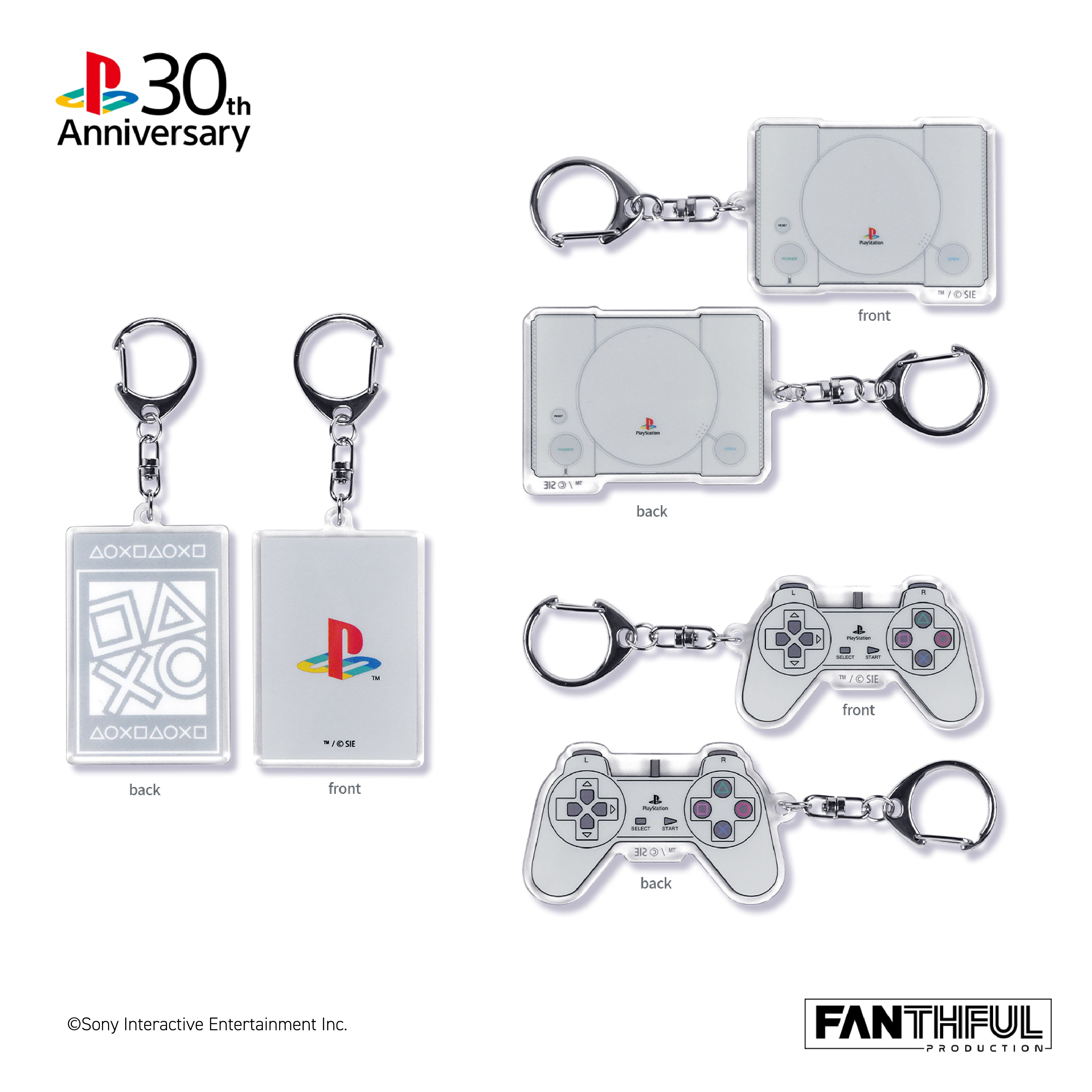 【予約受付中】【全3種】Fanthful PlayStation 30周年アニバーサリー限定 アクリルキーチェーン 3種セット thumbnail 5