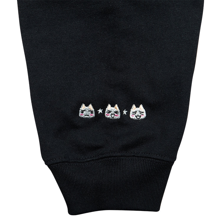 【予約受付中】どこでもいっしょ ワンポイント刺繍カーディガン (どこでもいっしょ トロ) ブラック thumbnail 5