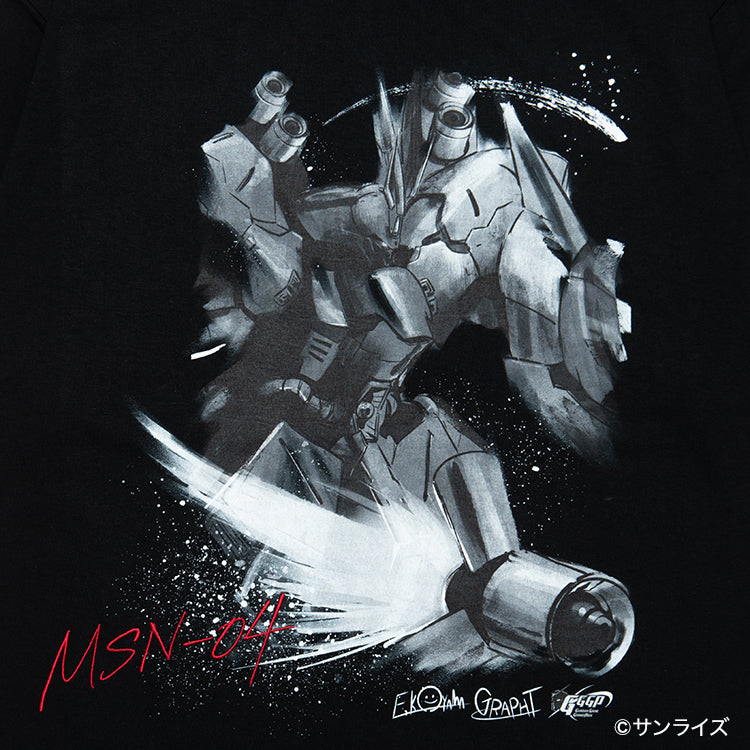 【予約受付中】GGGP2026 Tシャツ (ガンダムゲームグランプリ νガンダム/サザビー/ウイングガンダムゼロ/マイティーストライクフリーダムガンダム) ブラック thumbnail 8