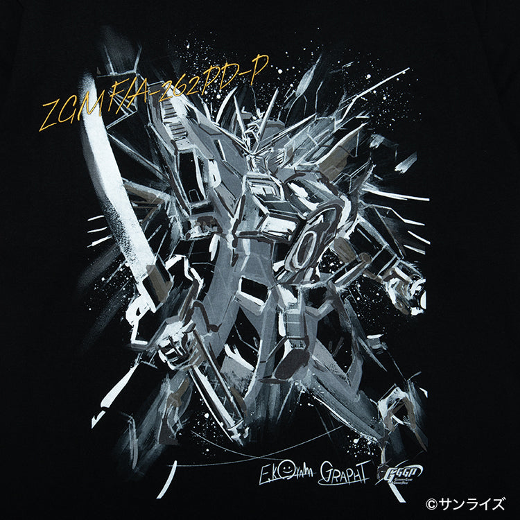 【予約受付中】GGGP2026 Tシャツ (ガンダムゲームグランプリ νガンダム/サザビー/ウイングガンダムゼロ/マイティーストライクフリーダムガンダム) ブラック thumbnail 16
