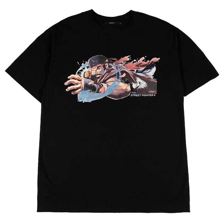 【受注生産商品】「ストリートファイター6」 ミューラルアート展 スペシャルアートプリントTシャツ リュウ
