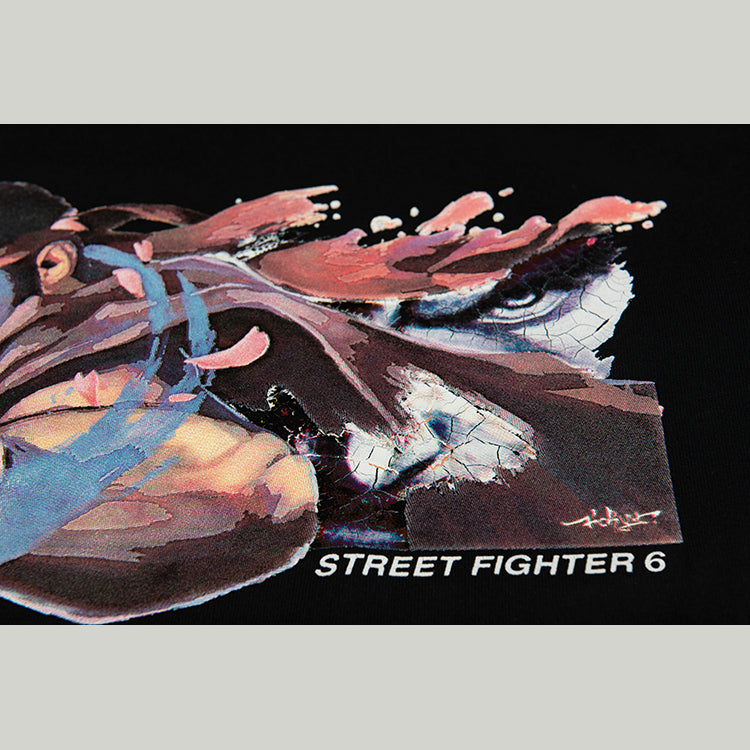【受注生産商品】「ストリートファイター6」 ミューラルアート展 スペシャルアートプリントTシャツ リュウ thumbnail 6