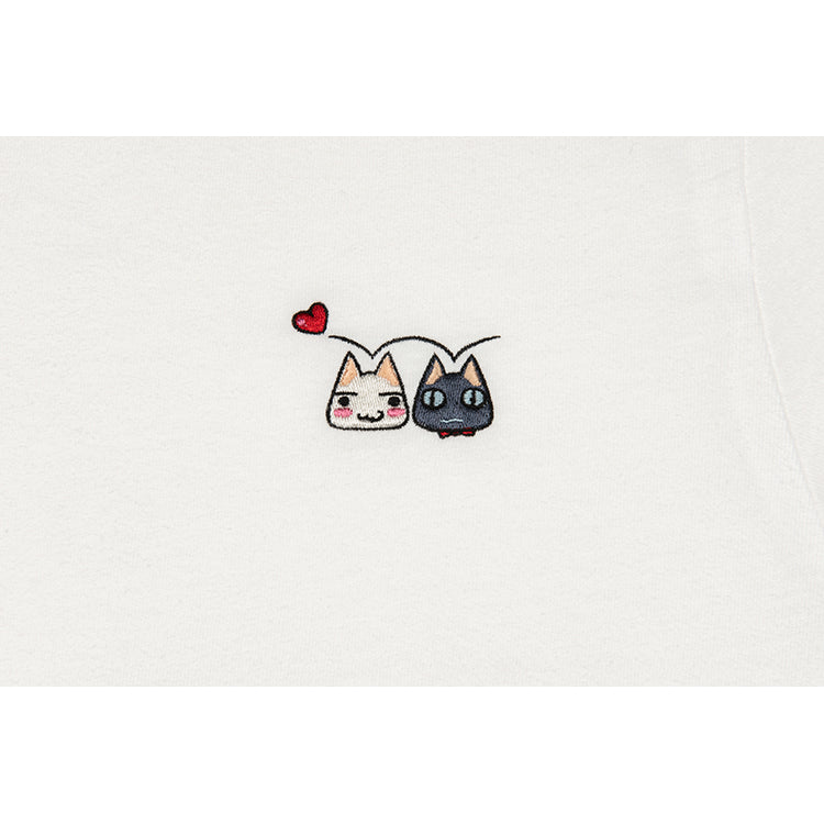 どこでもいっしょ ワンポイント刺繍Tシャツ(トロクロ) ホワイト thumbnail 3