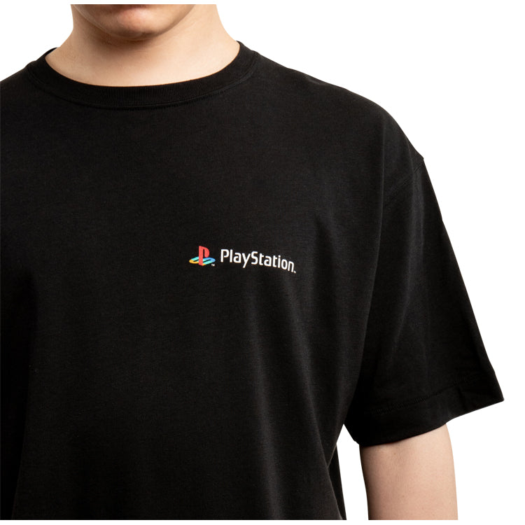 【PSCP対象】Heritage CRT SCAN LINES プリントビックシルエットTシャツ / PlayStation™ ブラック thumbnail 6