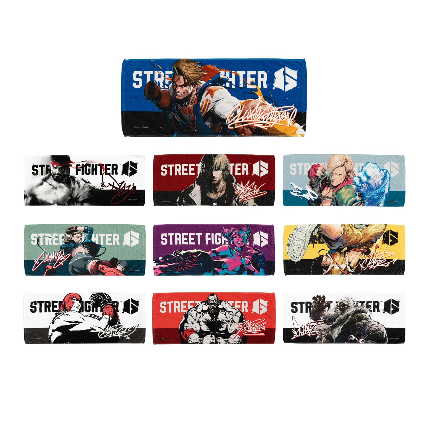 【全10種】ストリートファイター サポータータオル