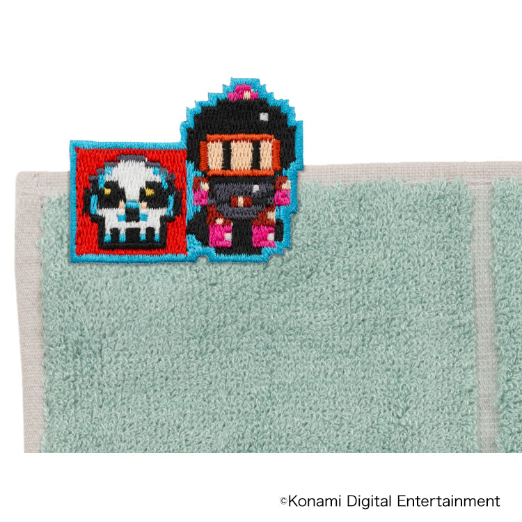 ボンバーマン 刺繍ワッペンハンドタオル (スーパーボンバーマン 黒ボン) thumbnail 2