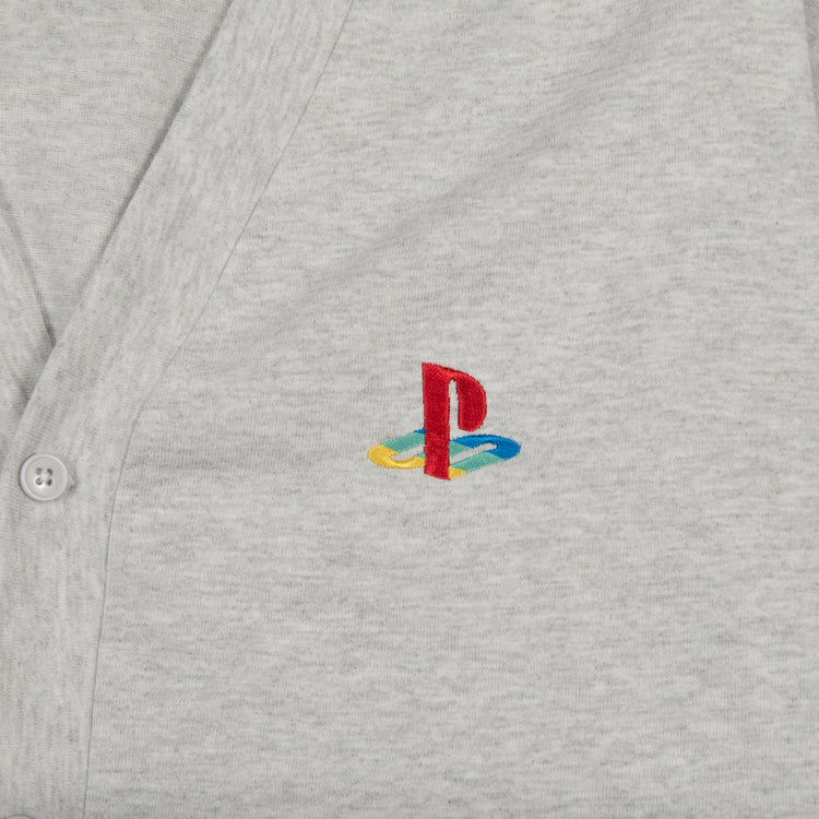 【予約受付中】Heritage ワンポイント刺繍カーディガン / PlayStation™ グレー thumbnail 4