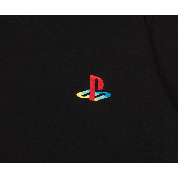 【予約受付中】Heritage ワンポイント刺繍Tシャツ (キッズサイズ) / PlayStation™ ブラック thumbnail 3