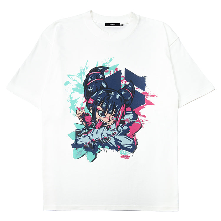 【全2種】ストリートファイター GRAPHT Art Series Tシャツ (ジュリ/ホワイト、ベガ/グレイッシュパープル) thumbnail 2