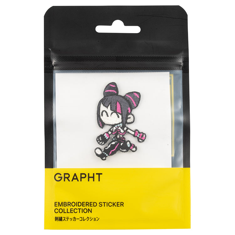【予約受付中】ストリートファイター 刺繍ステッカー (がんばれジュリちゃん ジュリちゃん A) thumbnail 3