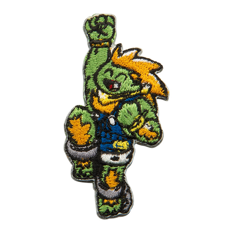 【予約受付中】ストリートファイター 刺繍ステッカー (がんばれジュリちゃん ブランカ「昇龍拳」)
